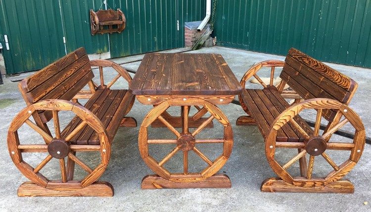 Outdoor Benches and Table