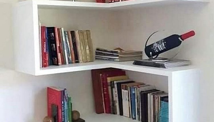 Corner Bookshelf