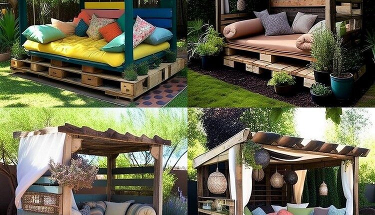 Pallet Garden Daybed Ideas