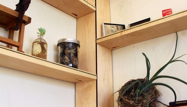 Pallet Wooden Corner Shelf