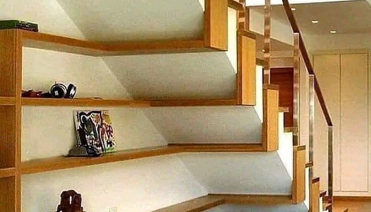 Shelves Under Stairs
