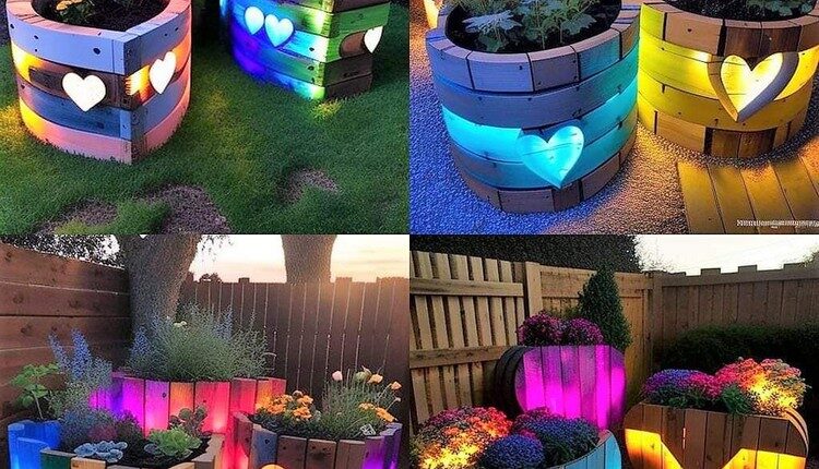 Garden Planters with Lights Ideas (2)