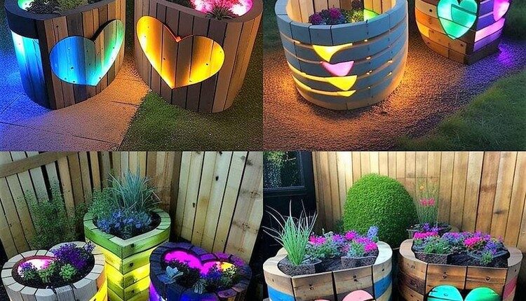 Garden Planters with Lights Ideas (3)