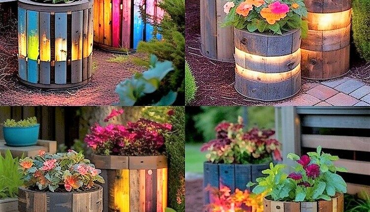 Garden Planters with Lights Ideas (4)