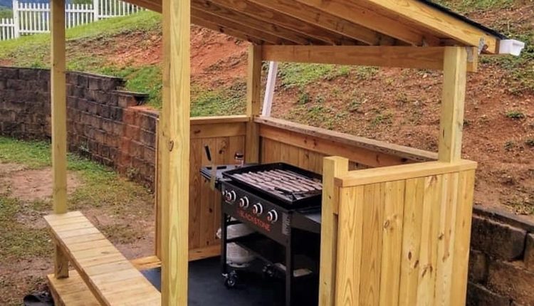 Garden BBQ Shed