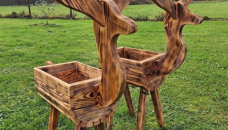 Garden Deer Planters