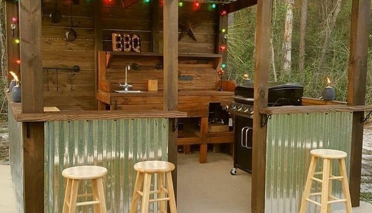 Outdoor BBQ Shelter