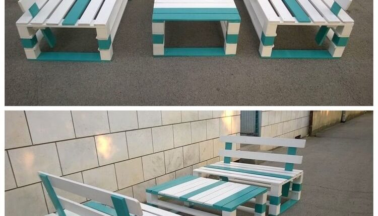 Pallet Couches and Table