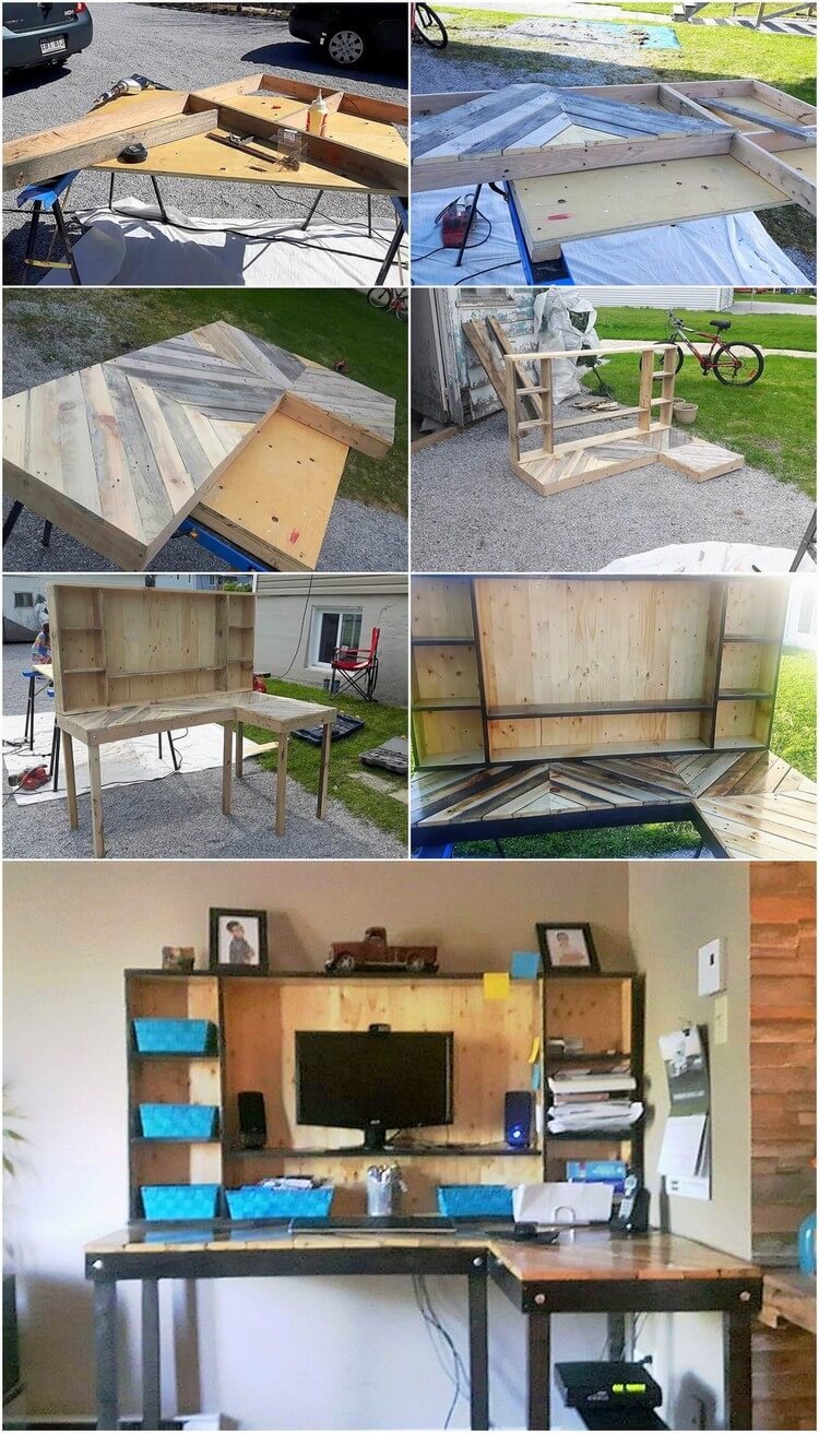 Wooden Computer Project DIY Wood Pallet Computer Furniture Plan – Pallet Wood Projects