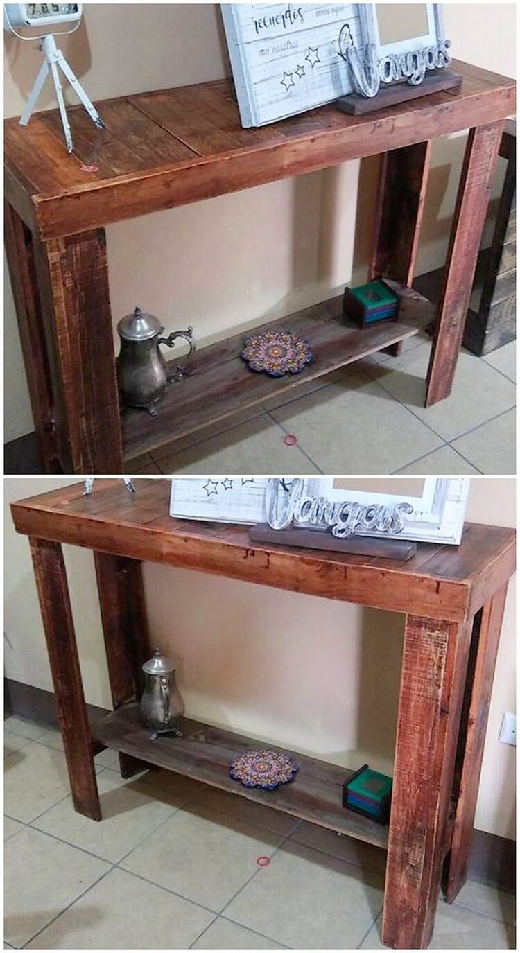 Pallet Entryway Table Pallet Wood Projects