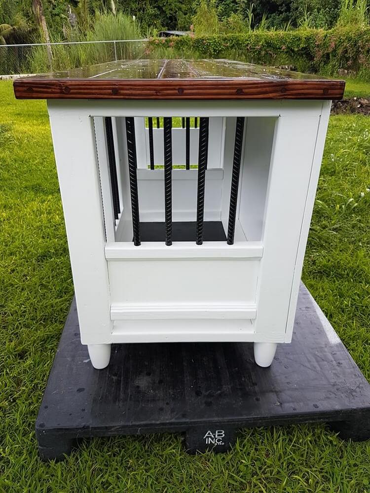 Wood Pallets Made Dog Kennel with Rebars Pallet Wood Projects