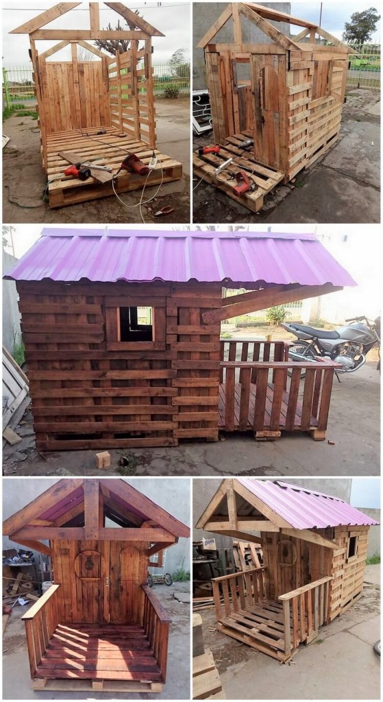 How to Build a Pallet Playhouse – 8 Easy Steps Tutorial – Pallet Wood ...