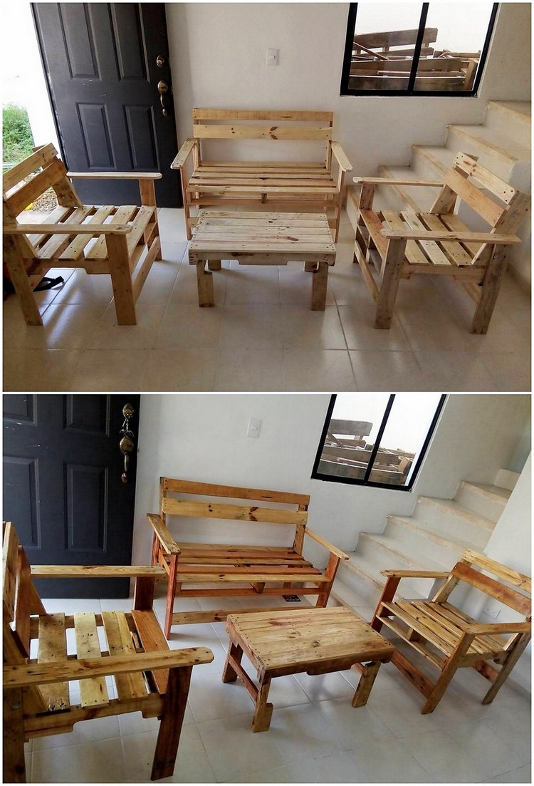 Wood Pallet Furniture Set