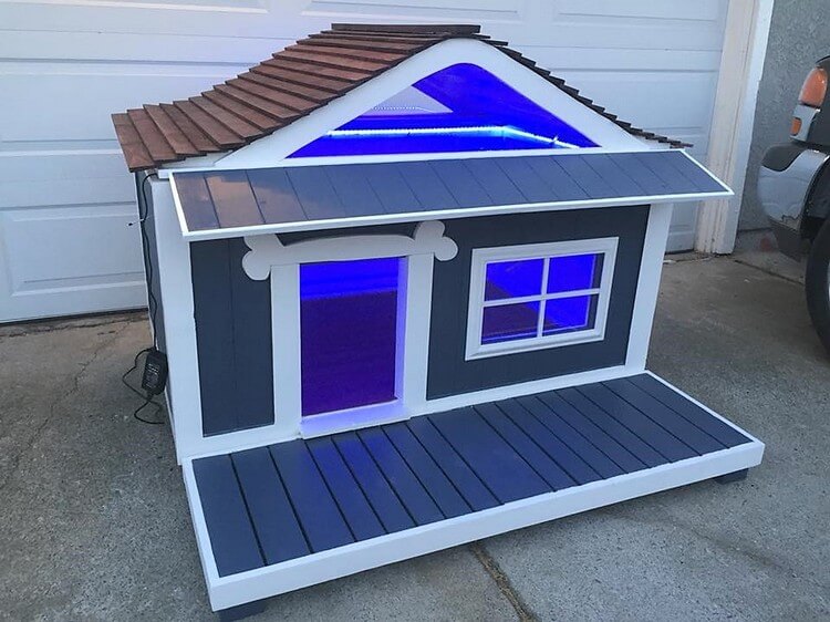 DIY Wood Pallets Dog House Step by Step Plan Pallet Wood Projects