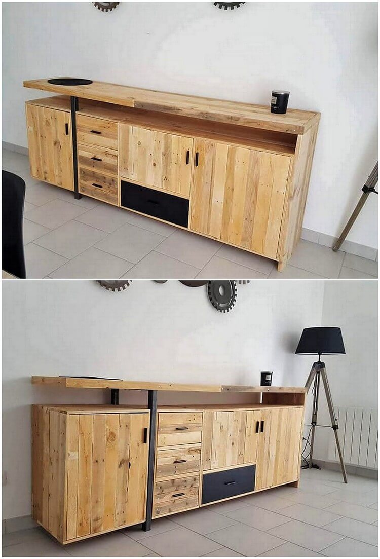 Pallet Entryway Table or Cabinet
