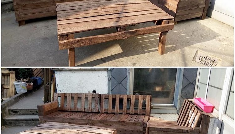 Pallet Outdoor Couch Set