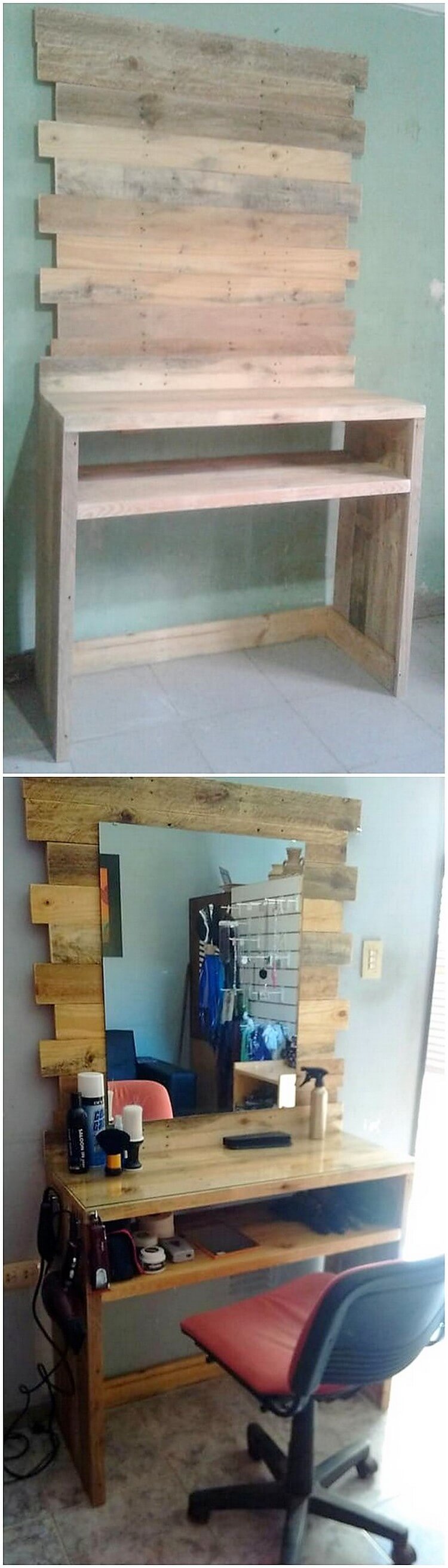 Pallet Dressing Table Pallet Wood Projects