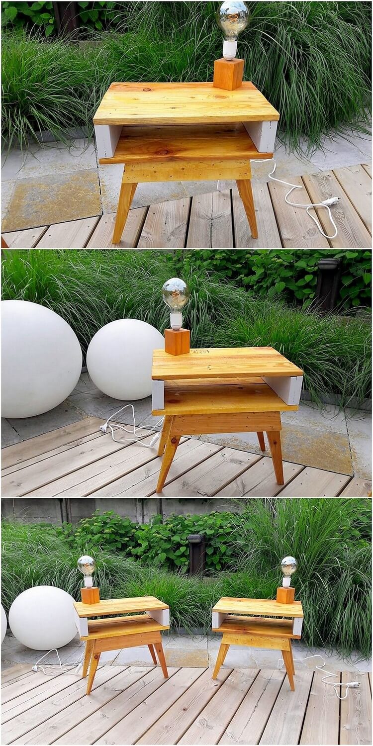 Pallet Side Tables Pallet Wood Projects