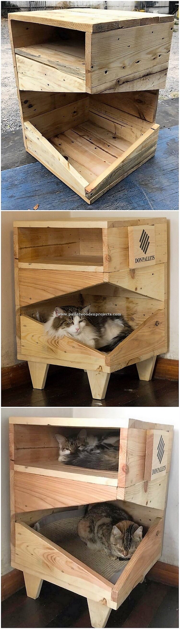 Pallet Cat House Pallet Wood Projects