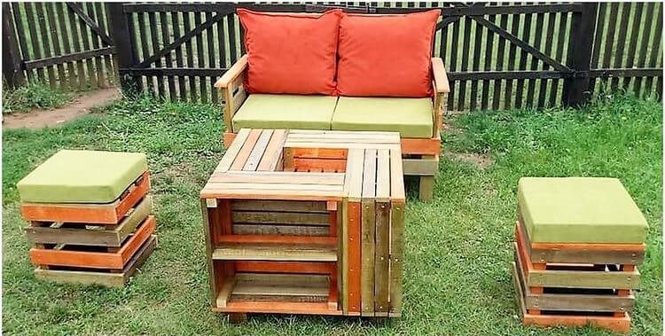 Garden-Pallet-Bench-and-Table