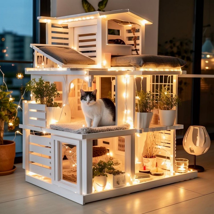Idea perfecta de casa para gatos (14)