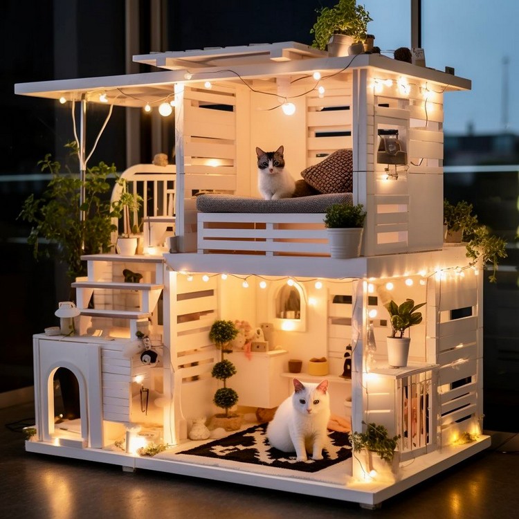 Idea perfecta de casa para gatos (6)